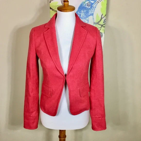 J. Crew Classic School Boy Herringbone Blazer - Picture 1 of 5